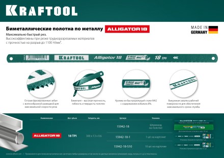 Полотна по металлу Alligator 15942-18-1 купить в Надыме