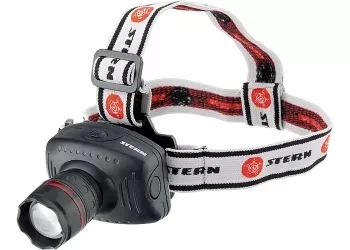 Фонарь наголовный с возможностью зумирования луча, светодиодный, 1 super Led, 3хААА, Stern 90565 купить в Надыме