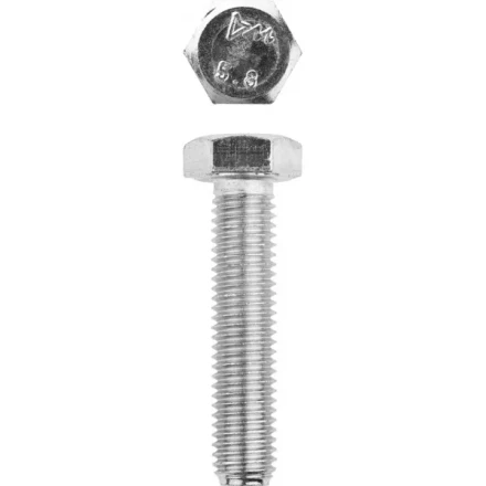 Болт ЗУБР "МАСТЕР" с шестигранной головкой, ГОСТ 7798-70, класс прочности 5.8, оцинкованный, M12x55мм, 5кг 303080-12-055 купить в Надыме