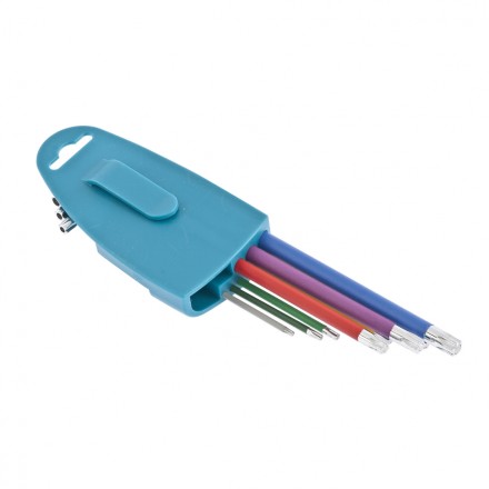 Набор ключей имбусовых TORX-TT T10-T50 магнит S2 экстра-длинные хром/краска 9 шт Gross 16402 купить в Надыме