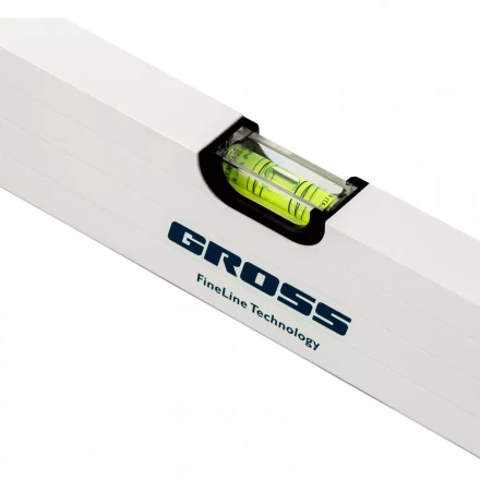 Уровень алюминиевый 1000 мм усиленный рукоятки фрезерованный 3 глазка магнитный Gross 34372 купить в Надыме