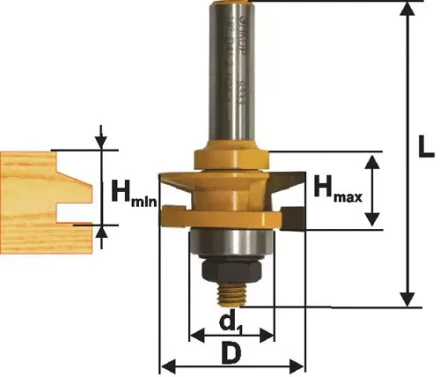 Фреза комбинированная рамочная ф41х24мм хв. 12мм 46525 купить в Надыме