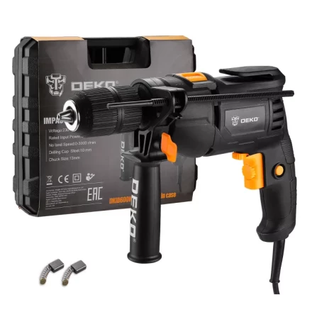 Дрель ударная DEKO DKID600W, 063-4163, в кейсе купить в Надыме