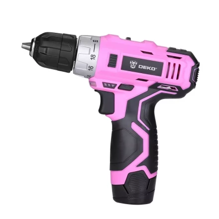 Дрель аккумуляторная DEKO GCD12DU3 PINK SET2 + оснастка 13 шт, 063-4171 купить в Надыме