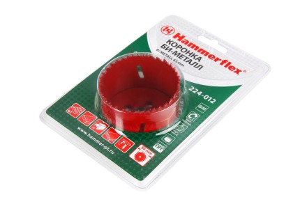 Коронка биметаллическая HAMMER Ф65х38мм 5/8&quot; BiMETALL (224-012) купить в Надыме