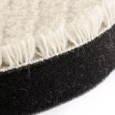 Насадка полировальная "под липучку" 125 мм короткая плетеная шерстяная нить MATRIX 75962 купить в Надыме