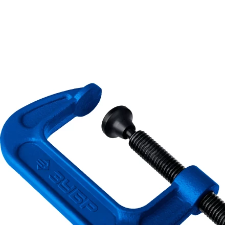 ЗУБР ПCС-50, 50 мм, чугунная струбцина тип С (G-образная), Профессионал (32245-050) купить в Надыме