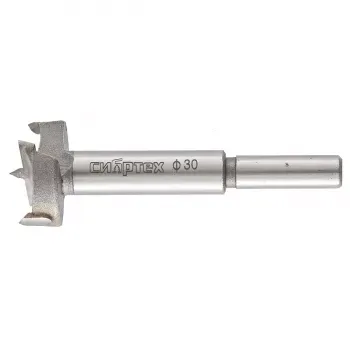 Сверло Форстнера по дереву 30 мм цилиндрический хвостовик СИБРТЕХ 704830 купить в Надыме