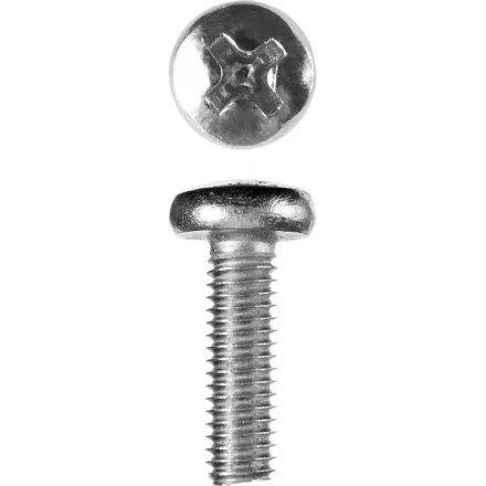 Винт ЗУБР "МАСТЕР" DIN 7985, класс прочности 4.8, оцинкованный, M6x20мм, 5кг 303150-06-020 купить в Надыме