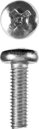 Винт ЗУБР "МАСТЕР" DIN 7985, класс прочности 4.8, оцинкованный, M6x20мм, 5кг 303150-06-020 купить в Надыме