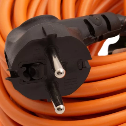 Удлинитель-шнур силовой 50 м Сибртех 95825, 16А, тип УХ16, ПВС, 1 розетка без заземления купить в Надыме