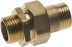 Соединитель GENERAL FITTINGS прямой с накидной гайкой, латунь, ш/ш, 1/2&quot; 51037-S/S-1/2 купить в Надыме