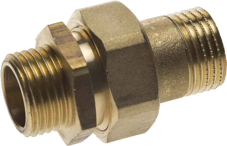 Соединитель GENERAL FITTINGS прямой с накидной гайкой, латунь, ш/ш, 1/2" 51037-S/S-1/2 купить в Надыме
