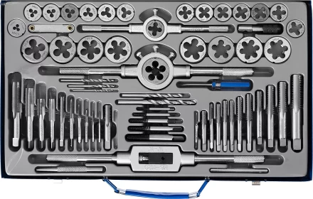 Набор метчиков и плашек ЗУБР "ПРОФЕССИОНАЛ", сталь Р6М5, 65 предметов 28110-H65 купить в Надыме