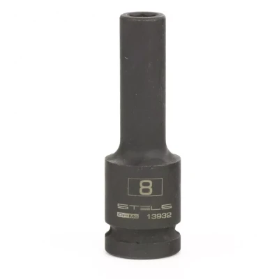 Головка ударная удлиненная шестигранная 8 мм 1/2" CrMo  Stels 13932