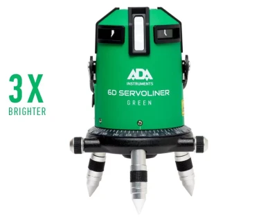 Построитель лазерных плоскостей ADA 6D Servoliner GREEN с калибровкой ADA