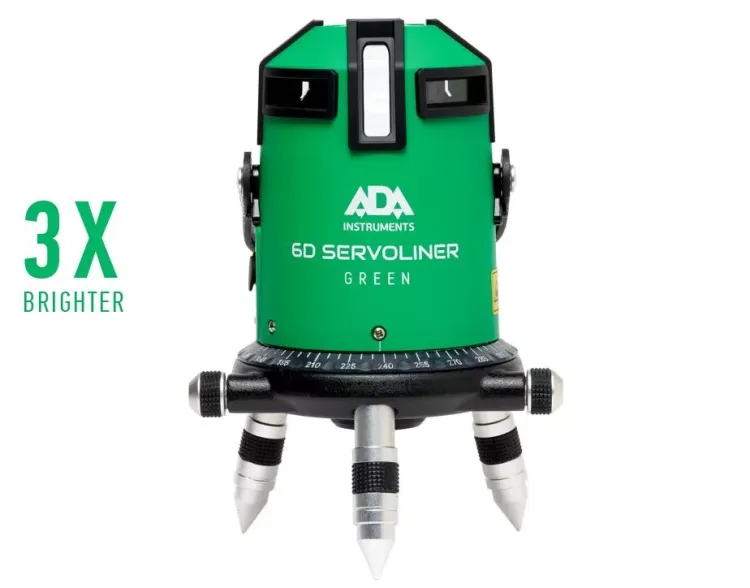 Построитель лазерных плоскостей ADA 6D Servoliner GREEN с калибровкой ADA купить в Надыме