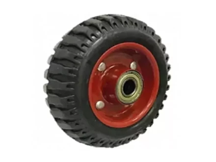 Колесо литое резиновое 200 мм PF200 с протектором и кронштейном 1031463 купить в Надыме