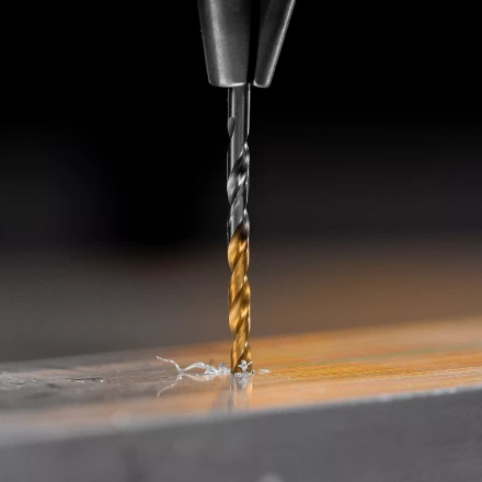 Сверло спиральное по металлу Denzel 2,5 x 57 мм, Р6М5, Golden Tip , 2шт. 718224 купить в Надыме