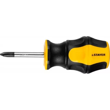 Отвертка STAYER "MASTER" "HERCULES", Сr-V, противоскользящая рукоятка, PH1x38мм 25052-38-1_z02 купить в Надыме
