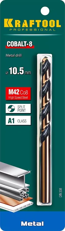 Сверло по металлу HSS-Co 29656-10.5 купить в Надыме