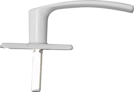 Ручка оконная поворотная "РО1", покрытие полимерное цвет белый 37720 купить в Надыме