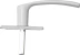 Ручка оконная поворотная "РО1", покрытие полимерное цвет белый 37720 купить в Надыме