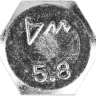 Болт ЗУБР "МАСТЕР" с шестигранной головкой, ГОСТ 7798-70, класс прочности 5.8, оцинкованный, M12x60мм, 5кг 303080-12-060 купить в Надыме