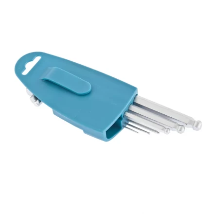 Набор ключей имбусовых HEX 1,5–10 мм S2 9 шт удлиненные с шаром сатинированные Gross 16403 купить в Надыме