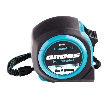 Рулетка Komfortabel 5 м х 19 мм обрезиненный корпус Gross 32561 купить в Надыме