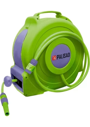 Катушка с поливочным шлангом 20 м, автоматическая, диаметр штуцера 1/2"  PALISAD 67407 купить в Надыме