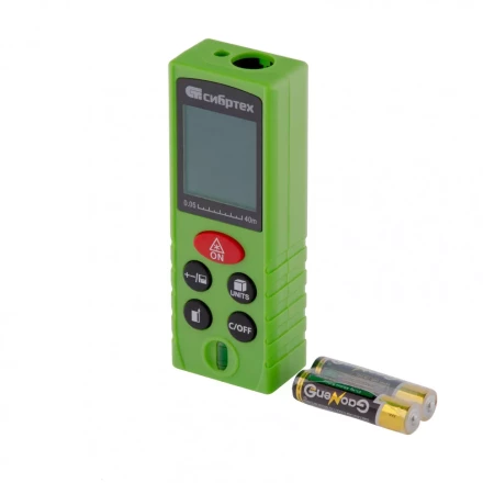Лазерный дальномер Сибртех PM-40 с пузырьковым уровнем 38010 купить в Надыме