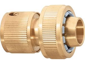 Соединитель латунный быстросъемный для шланга 3/4&quot; аквастоп  PALISAD 66265 купить в Надыме