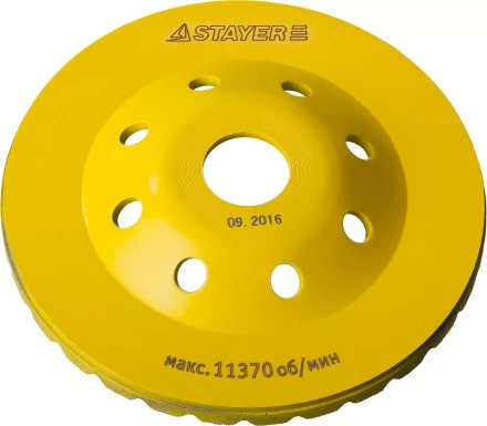 Чашка STAYER &quot;PROFESSIONAL&quot; алмазная сегментированная, высота 22,2мм, 125мм 33380-125 купить в Надыме