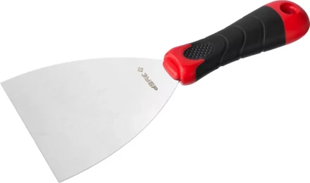 Шпатель ЗУБР "МАСТЕР", профилированное нержавеющее полотно, 2к ручка, 100мм 10072-10 купить в Надыме