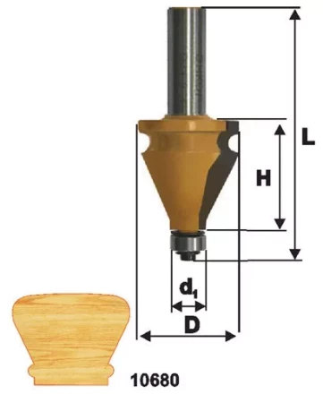 Фреза кром фигурная ф35х38мм хв 12мм 10680 купить в Надыме
