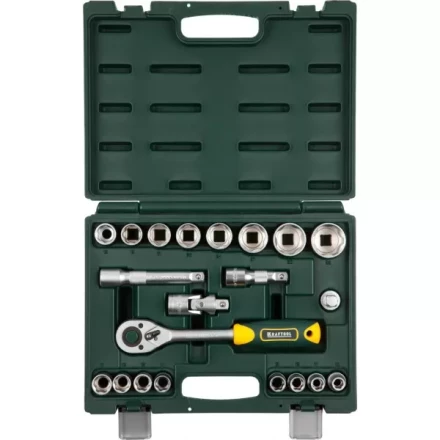 Набор KRAFTOOL "EXPERT QUALITAT": Торцовые головки, 1/2", 21 предмет 27882-H22_z02 купить в Надыме