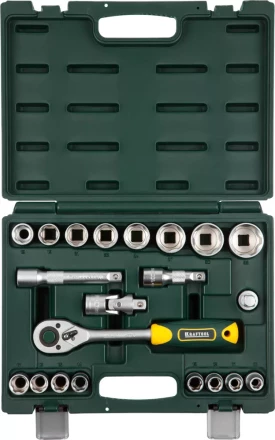 Набор KRAFTOOL "EXPERT QUALITAT": Торцовые головки, 1/2", 21 предмет 27882-H22_z02 купить в Надыме