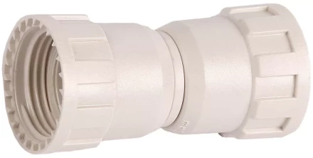 Соединитель ЗУБР "ШиреФит" "накидная гайка - накидная гайка", 20мм 51496-20 купить в Надыме