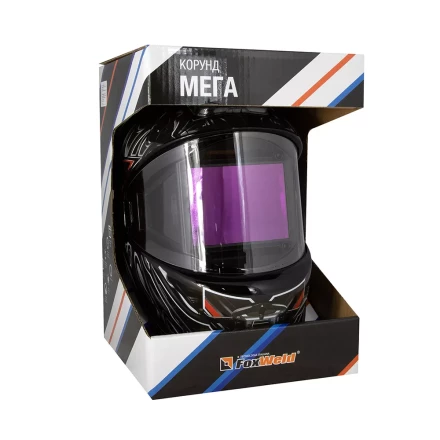 Маска сварщика Корунд МЕГА чёрная ф-р MEGA внеш. регулировка в коробке купить в Надыме
