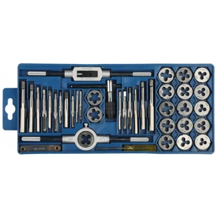 Набор ЗУБР "МАСТЕР" с металлореж. инструментом, метчики однопроходные и плашки М3-М12, оснастка - в пласт. боксе 40пред. 2810-H40_z01 купить в Надыме