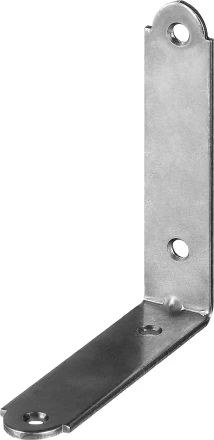 ЗУБР УМ-1.5, 75 x 75 x 17 x 1.5 мм, белый цинк, узкий мебельный уголок (31032-75) купить в Надыме