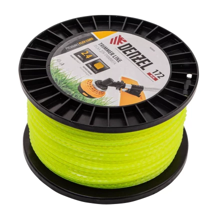 Леска для триммера зубчатый квадрат, 2,4мм х 172м, на DIN катушке FLEX CORD// Denzel 96804 купить в Надыме