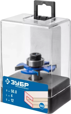 ЗУБР 50.8 x 4 мм, хвостовик 12 мм, фреза горизонтально-пазовая, Профессионал (28757-50.8-4-12) купить в Надыме