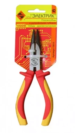 Плоскогубцы с удл. губками  диэлектр. 150мм 1/6/60 19015 купить в Надыме