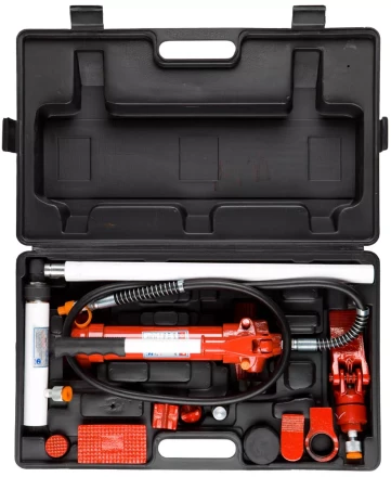 Набор ЗУБР "ЭКСПЕРТ" гидравлический, портативный для правки кузова, в пластиковом кейсе, 4т, 62МПа 43035-4 купить в Надыме