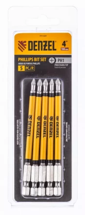 Бита PH1x100 мм, 5 шт. Denzel 7711327 купить в Надыме