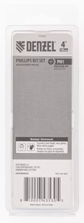 Бита PH1x100 мм, 5 шт. Denzel 7711327 купить в Надыме