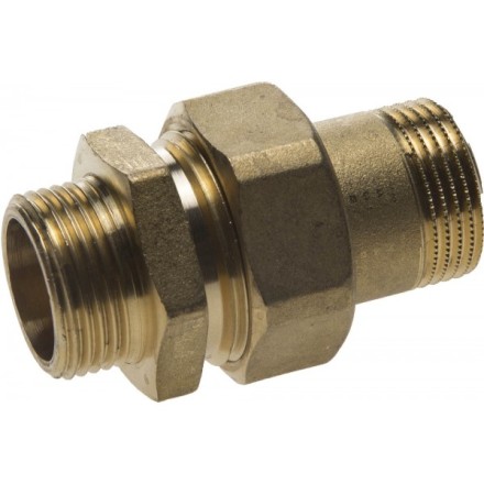 Соединитель GENERAL FITTINGS прямой с накидной гайкой, латунь, ш/ш, 3/4&quot; 51037-S/S-3/4 купить в Надыме