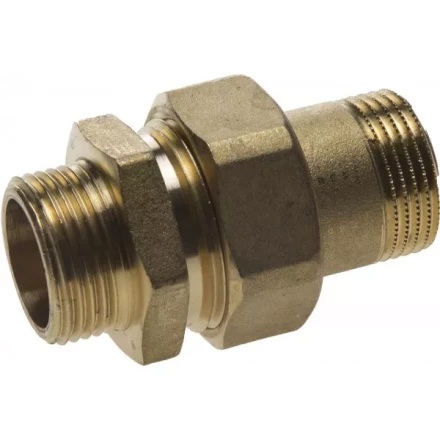 Соединитель GENERAL FITTINGS прямой с накидной гайкой, латунь, ш/ш, 3/4" 51037-S/S-3/4 купить в Надыме